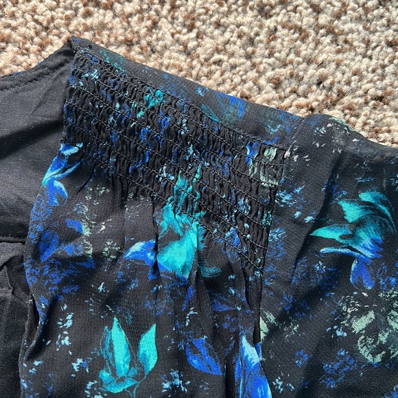 Anthropologie ruched floral mini dress - Picture 5 of 10